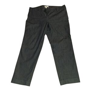 Liz Claiborne  Emma's Denim Ankle pants Size 14 Dark Trouser Denim